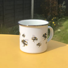 Load image into Gallery viewer, Bees Enamel Mug
