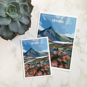 Tryfan Travel Print