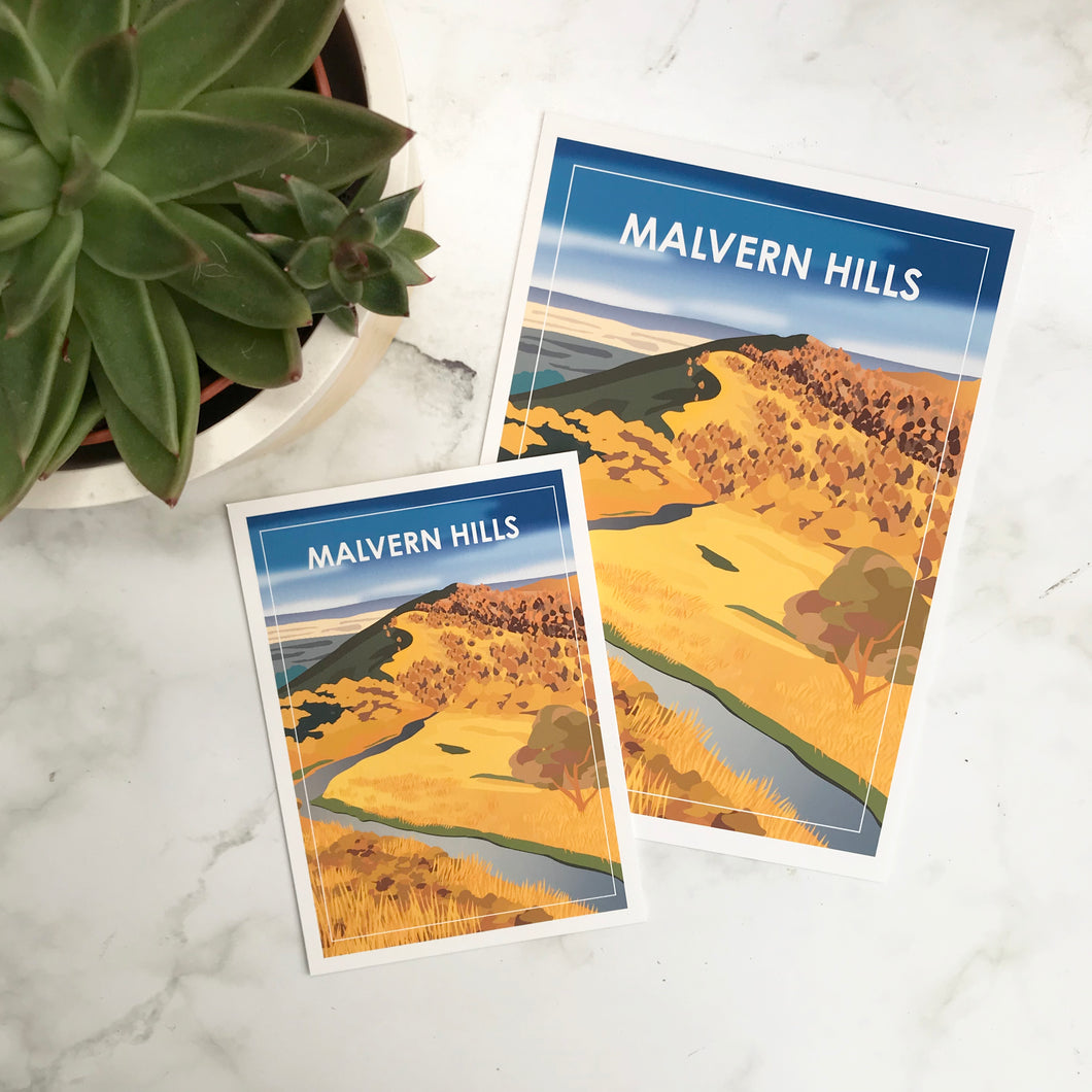 Malvern Hills Travel Print