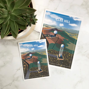 Clee Hill Travel Print