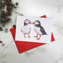 Load image into Gallery viewer, Puffin and Otters card
