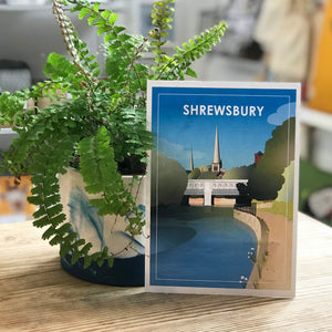 Shrewsbury Railway Bridge Travel Print