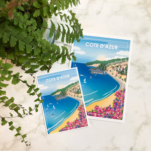 Cote D'Azur Travel Print