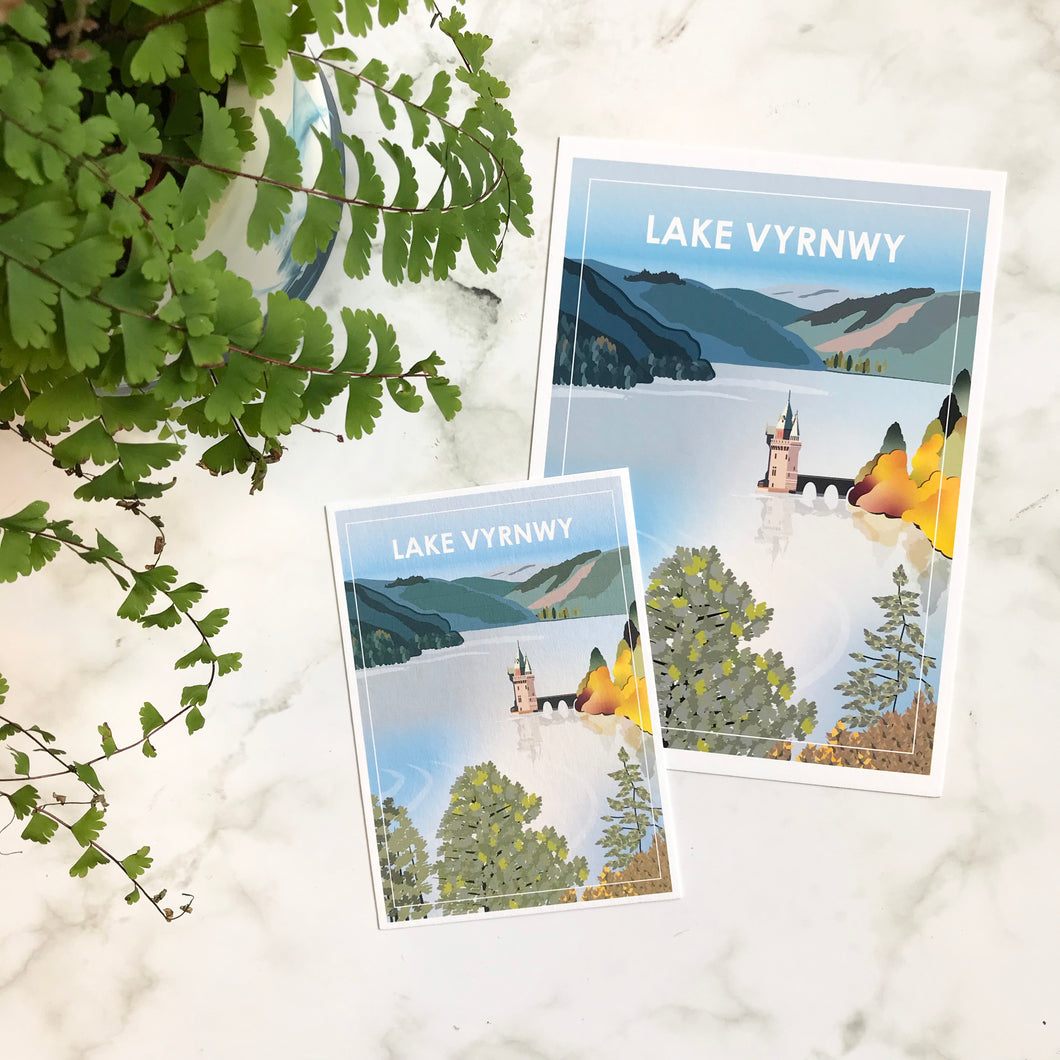 Lake Vyrnwy Travel Print