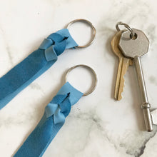 Load image into Gallery viewer, Carolina Blue Leather Keyring
