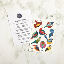 Load image into Gallery viewer, Temporary Tattoos - Birds
