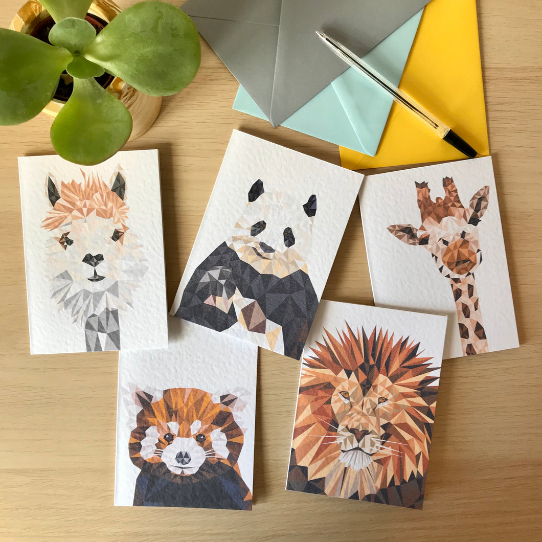 Safari & Tropical Animal Card Pack
