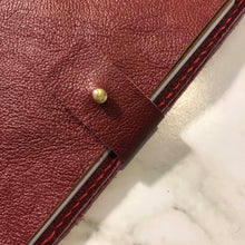 Load image into Gallery viewer, Burgundy Leather Notebook Cover
