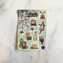 Load image into Gallery viewer, Cute Animals Sticker Sheet
