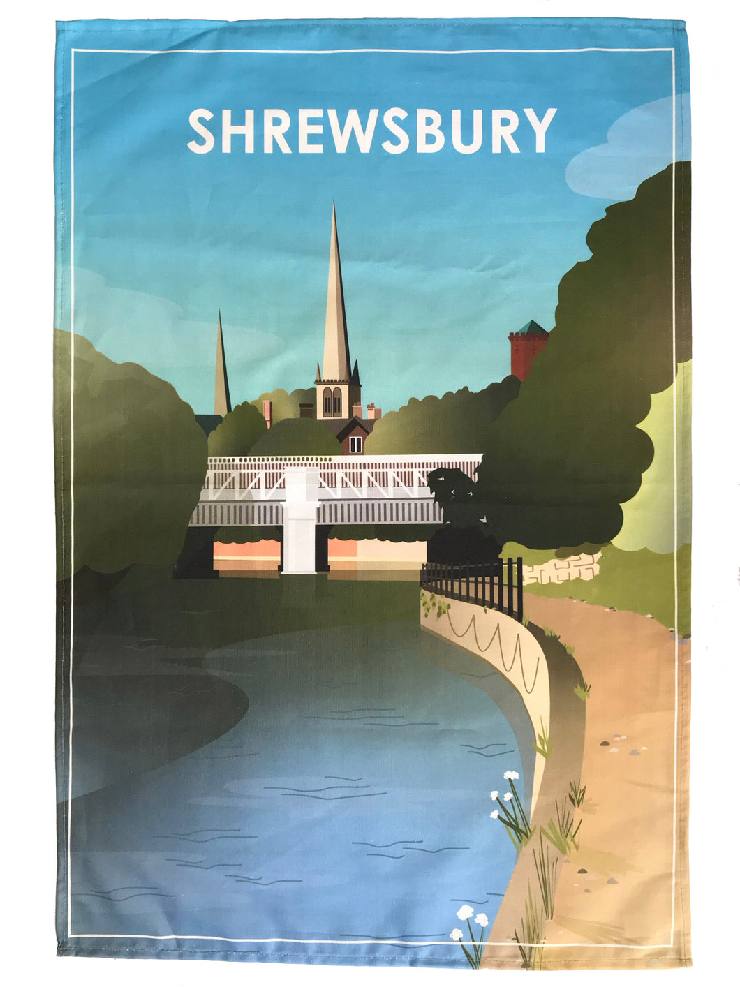Shrewsbury Tea Towel