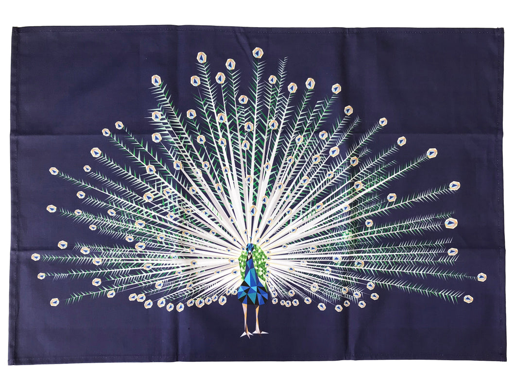 Peacock Tea Towel