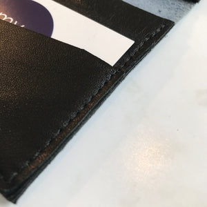 Dark Teal Leather Wrap Wallet