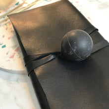 Load image into Gallery viewer, Black Leather Wrap Wallet
