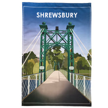 Load image into Gallery viewer, Shrewsbury Porthill Bridge Tea Towel
