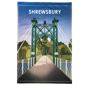 Shrewsbury Porthill Bridge Tea Towel