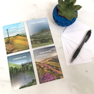Mini Greetings Cards - Shropshire Hills