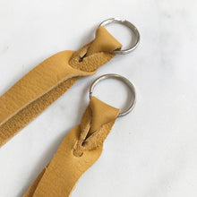 Load image into Gallery viewer, Yellow Leather Keyring
