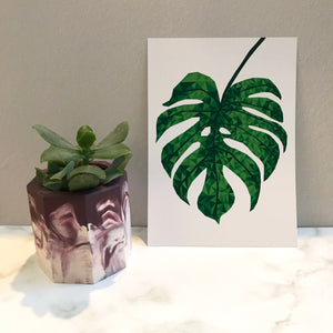 Monstera Leaf Print