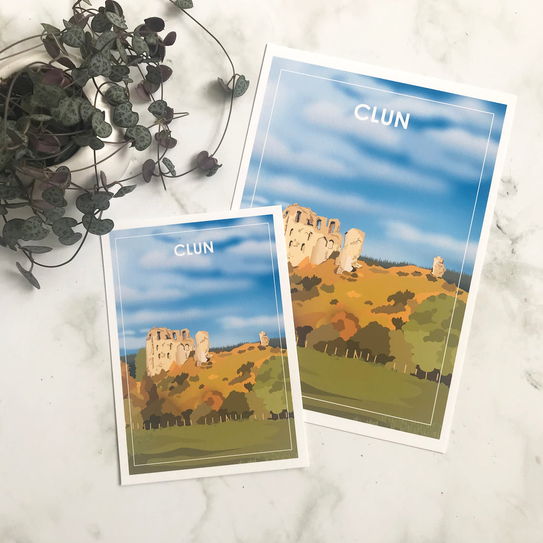 Clun Travel Print