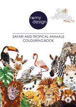 Load image into Gallery viewer, Safari &amp; Tropical Animals Colouring Book

