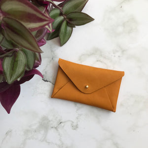 Card Sleeve - Clementine Leather